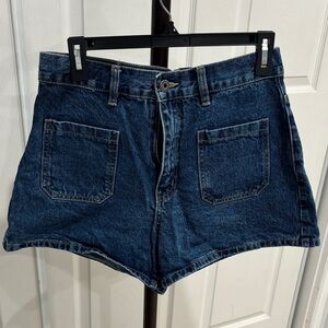 Cotton On Dark Blue Jean Shorts